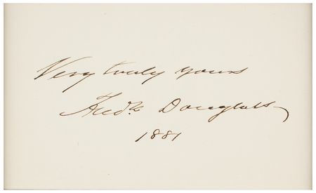 Lot #366 Frederick Douglass Signature - Image 2