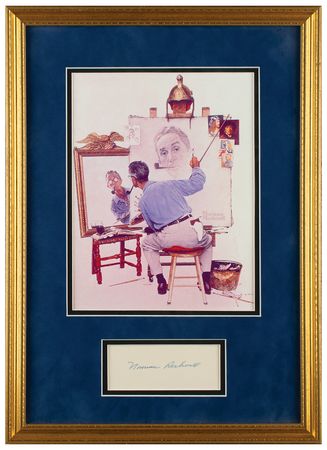 Lot #739 Norman Rockwell Signature
