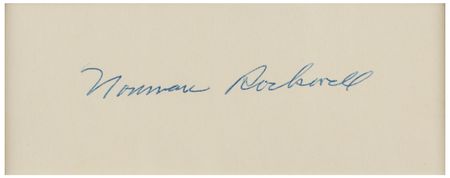 Lot #739 Norman Rockwell Signature - Image 3