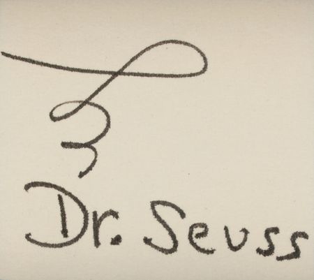 Lot #826 Dr. Seuss Signature - Image 2