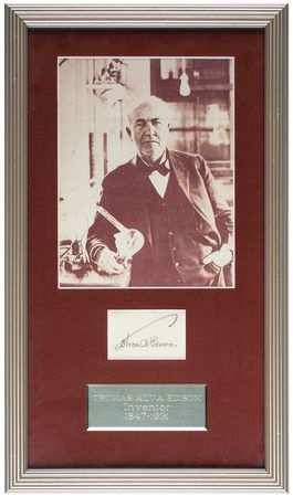 Lot #299 Thomas Edison Signature