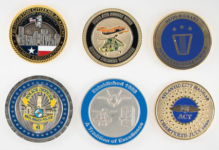 Lot #704 Al Worden's Lot of (6) Medallions and Challenge Coins - Image 2