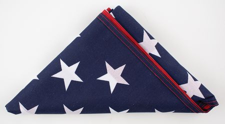 Lot #518 Iwo Jima Memorial Day Flown Flag: Rare American flag flown atop Mount Suribachi 70 years after the iconic flag raising - Image 2