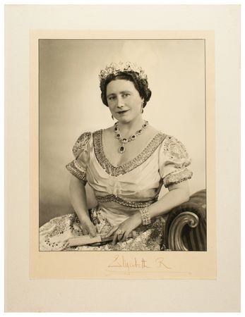 Lot #316 Elizabeth, Queen Mother Signed Photograph