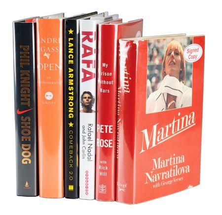 Lot #1111 Sports (6) Signed Books