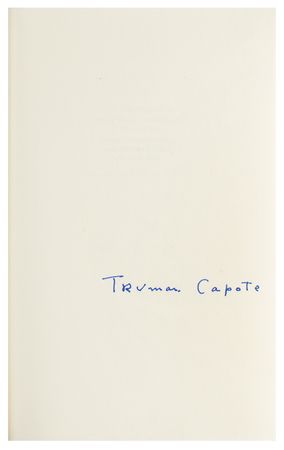 Lot #800 Truman Capote Signed Book - Image 2