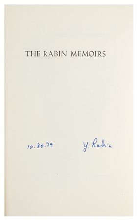 Lot #341 David Ben-Gurion and Yitzhak Rabin Signed Books - Image 3