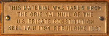 Lot #511 USS Constitution: 1927 Restoration Hull Wood Display Box - Image 4