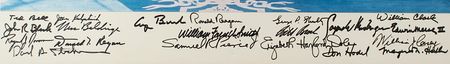 Lot #75 Ronald Reagan and Cabinet Signed Photograph - Image 3