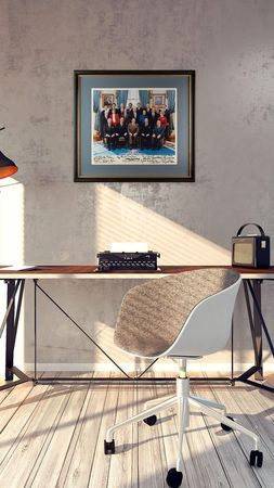 Lot #75 Ronald Reagan and Cabinet Signed Photograph - Image 4