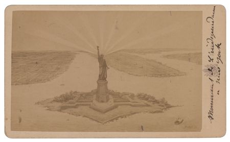 Lot #725 Frederic Auguste Bartholdi Signed Photograph - Image 1