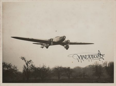 Lot #620 Jean Mermoz Signed Photograph