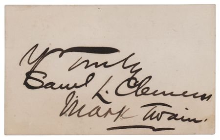 Lot #785 Samuel L. Clemens Signature - Image 1