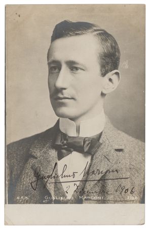 Lot #434 Guglielmo Marconi Signed Photograph