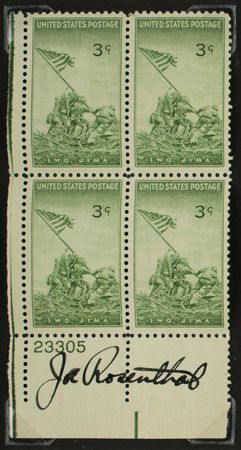 Lot #556 Iwo Jima: Joe Rosenthal Stamp - Image 2
