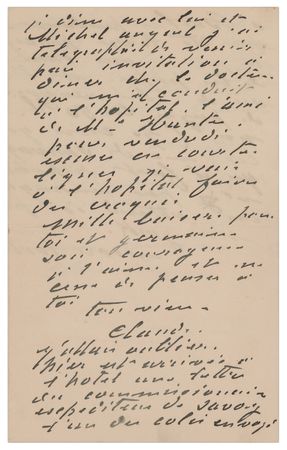 Lot #716 Claude Monet Autograph Letter Signed - Image 2