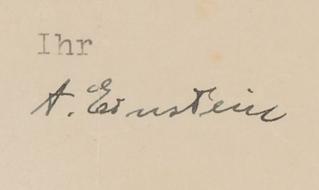 Lot #303 Albert Einstein Typed Letter Signed - Image 2