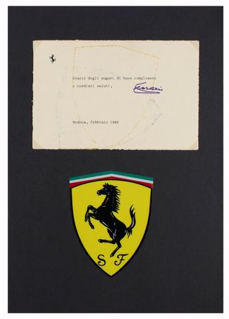 Lot #1077 Enzo Ferrari Typed Letter Signed - Image 2
