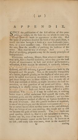 Lot #311 Thomas Paine: 1776 London Edition of Common Sense - Image 6