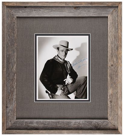 Lot #956 John Wayne Signed Photograph - Image 1
