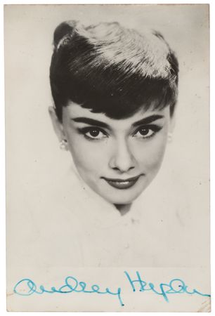 Lot #946 Audrey Hepburn Signed Photograph