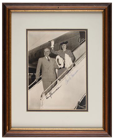 Lot #219 Harry and Bess Truman Signed Photograph - Image 1
