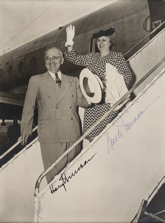 Lot #219 Harry and Bess Truman Signed Photograph - Image 2