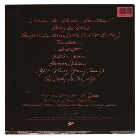 Lot #859 Michael Jackson Signed Album - Image 2