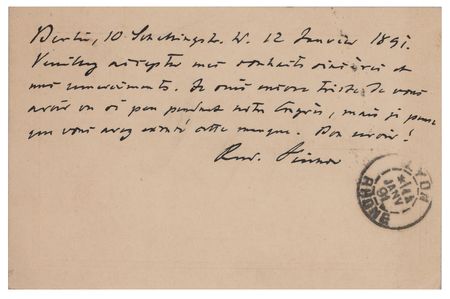 Lot #488 Rudolf Virchow Autograph Letter Signed