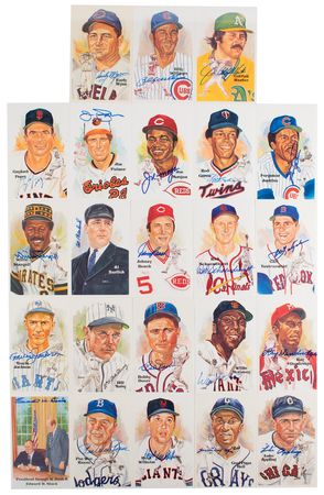 Lot #1049 Baseball Hall of Fame (23) Signed