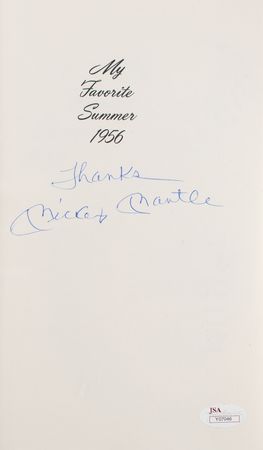 Lot #1089 Mickey Mantle Signed Book - Image 2