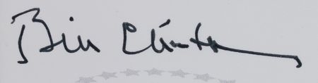 Lot #107 Bill Clinton Signed Postcard - Image 3