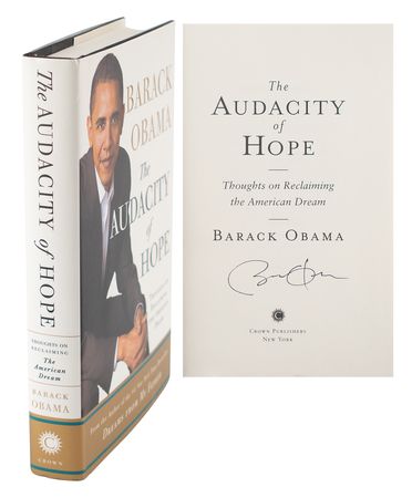 Lot #190 Barack Obama Signed Book - Image 1