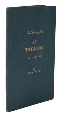 Lot #324 Titanic: Margaret and John Thayer (2) Marconigrams and Signed Book - Image 3
