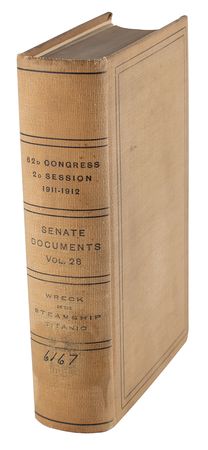Lot #323 Titanic Disaster Senate Hearings Book - Image 3