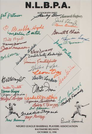 Lot #1091 Negro League Signatures