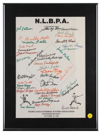 Lot #1091 Negro League Signatures - Image 2