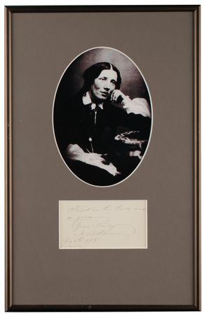 Lot #827 Harriet Beecher Stowe Autograph Quotation Signed - Image 1