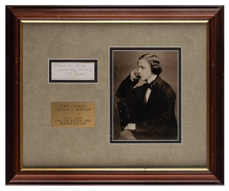 Lot #803 Charles L. Dodgson Signature - Image 1