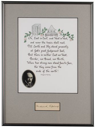 Lot #816 Rudyard Kipling Signature