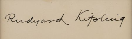 Lot #816 Rudyard Kipling Signature - Image 2