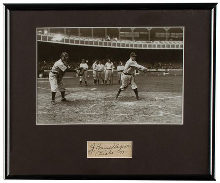 Lot #1112 Honus Wagner Signature