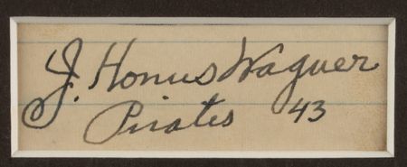 Lot #1112 Honus Wagner Signature - Image 2