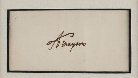 Lot #828 Alfred Lord Tennyson Signature - Image 2
