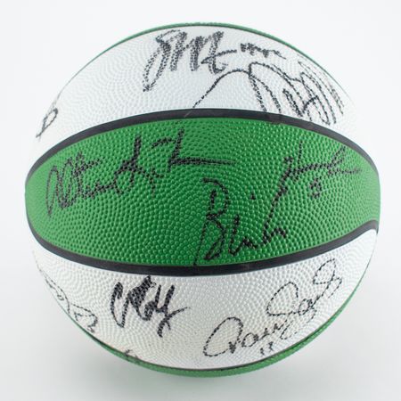 Lot #1066 Boston Celtics Signed Basketball - Image 4