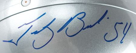 Lot #1069 Tedy Bruschi Signed Football Helmet - Image 2