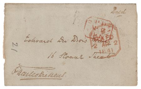 Lot #788. Charles Dickens Signed Free Frank