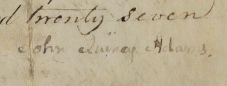 Lot #82 John Quincy Adams and Henry Clay Document Signed as President and Secretary of State - Image 2