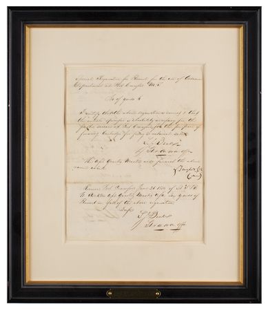 Lot #32 Zachary Taylor Document Signed - Image 2