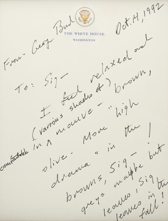 Lot #91 George Bush Autograph Letter Signed as President - Image 2